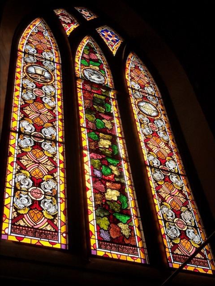 The Adams window given by General Joshua Chamberlain in honor of his father-in-law, Rev. George Adams.